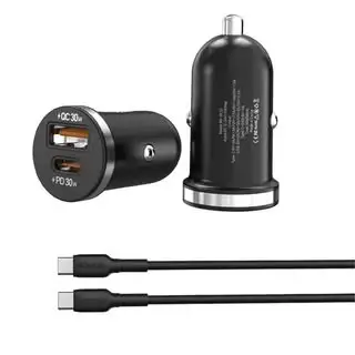 Moxom car charger with cable 30W Type C